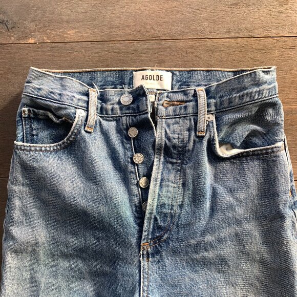 Agolde 90's Pinch Waist High Rise Straight - Picture 4 of 5